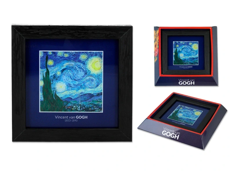 Obraz 13x13 cm Vincent van GOGH The Starry Night, CARMANI, 2629105