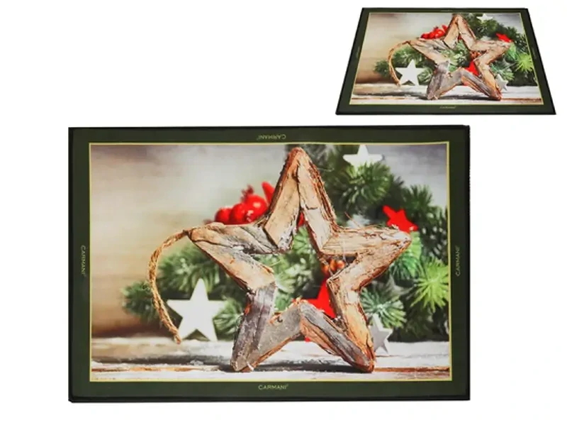 Rohožka s protišmykovou úpravou 40 x 60 cm vianočný motív