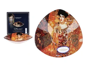 Sklenená miska 17x17 cm Gustav Klimt Adela Bloch Bauer, CARMANI 1981133