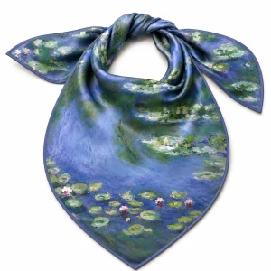 PAOLA RIVELLI Šatka,  90x90 cm Claude Monet Water Lilies
