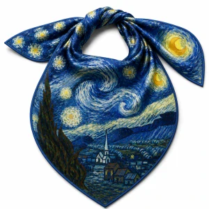 PAOLA RIVELLI Šatka, 90x90 cm, Vincent van Gogh, The Starry Night