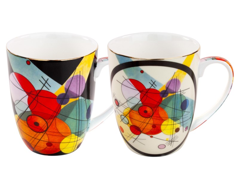 Porcelánový hrnček 400 ml - set 2 ks, Wassily Kandinsky,PMJ002834