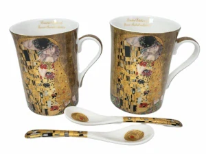 Set 2 ks hrnčekov 250 ml Gustav Klimt The Kiss, Queen Isabell,21027