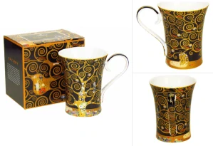 Elegantný porcelánový hrnček Gustav Klimt – The Trees, 420 ml– Marsseus