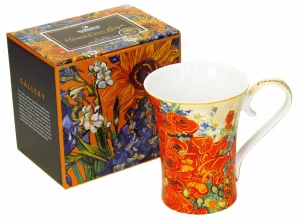 Luxusní porcelánový hrnek Vincent van Gogh – Máky a sedmikrásky, 420 ml
