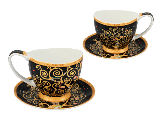 Šálka s podšálkou na espresso 100 ml Gustav Klimt The Trees, CARMANI, 5320353
