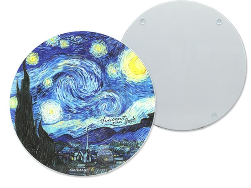 Sklenená podložka 30 cm Vincent van GOGH The Starry Night, CARMANI, 1952025
