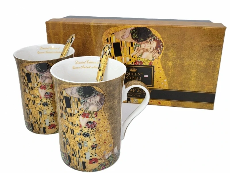 Set 2 ks hrnčekov 250 ml Gustav Klimt The Kiss, Queen Isabell,21027