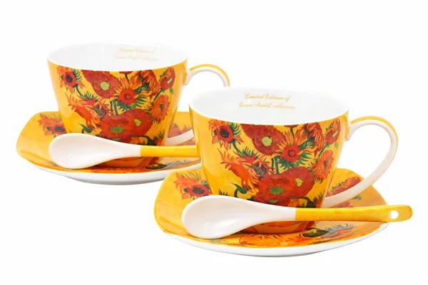 Šálka s podšálkou 250 ml/set 2 ks Vincent van Gogh Slnečnice, Heritage of Arts