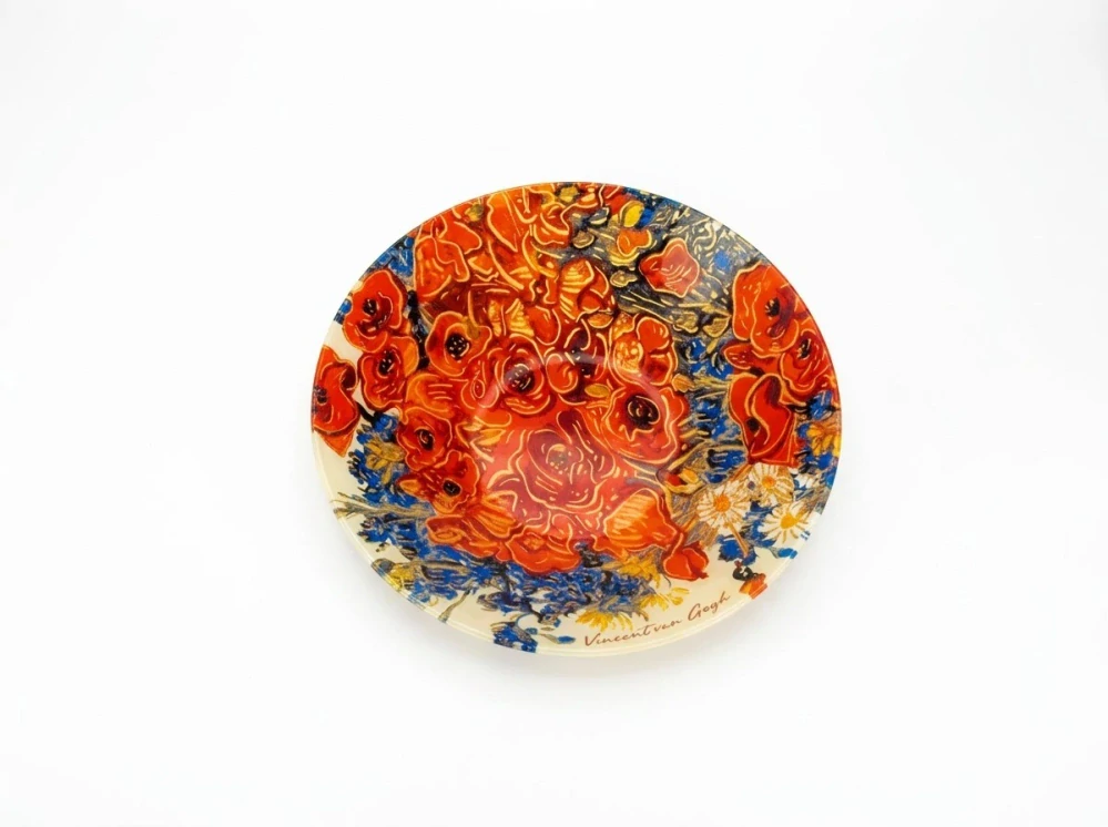 Hlboká sklenená misa Vincent van Gogh – Maky a sedmokrásky,Ø 30 cm