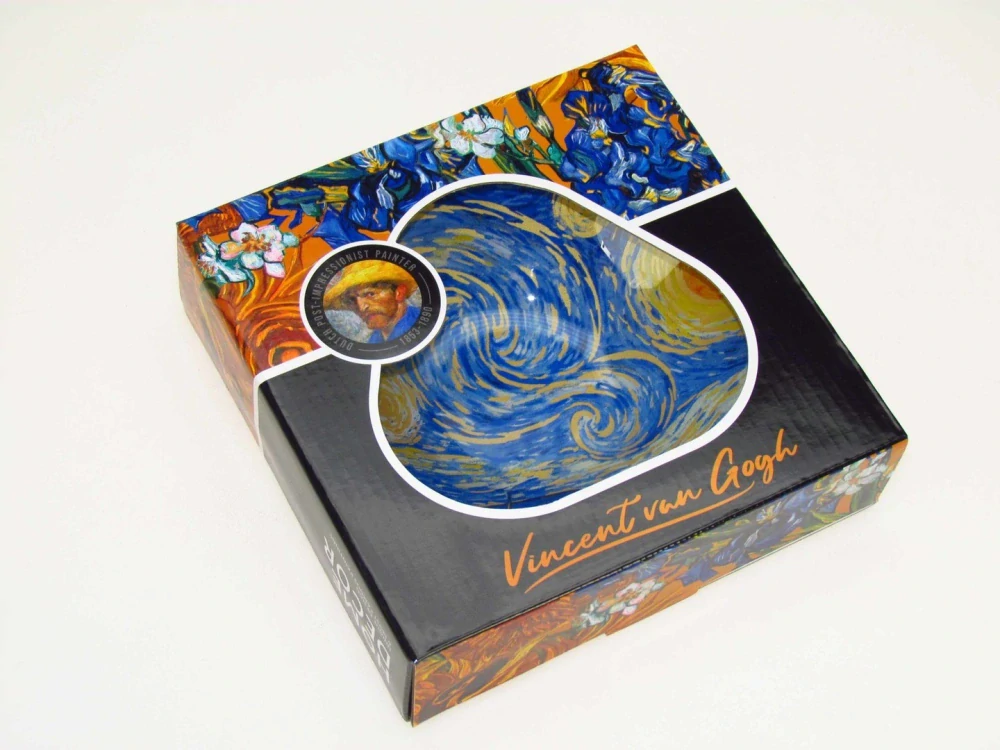 Sklenená miska Vincent van Gogh Starry Night 17 × 17 x 3 cm
