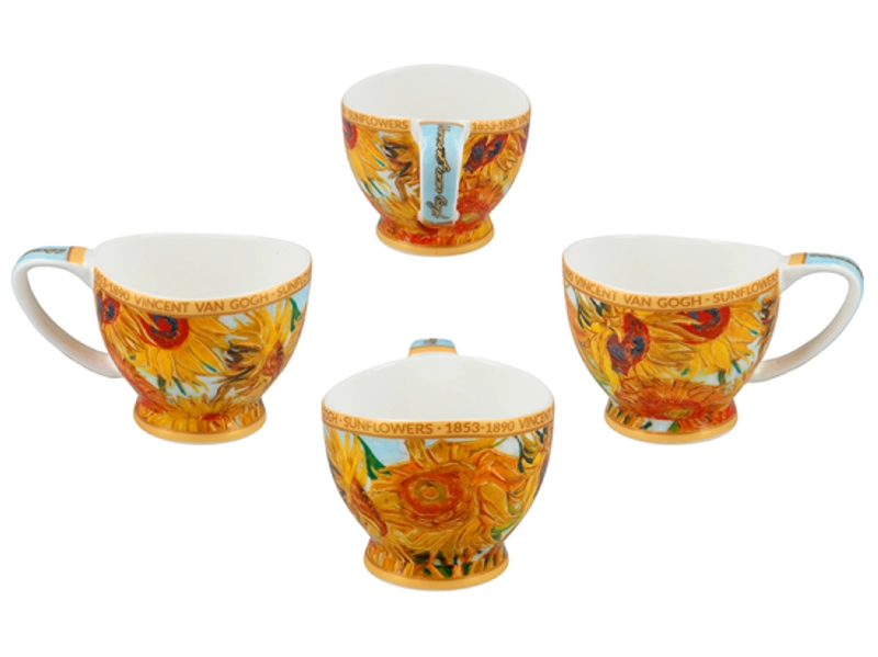 Šálka s podšálkou Vanessa 100 ml Vincent van GOGH Slnečnice, CARMANI, 8301050