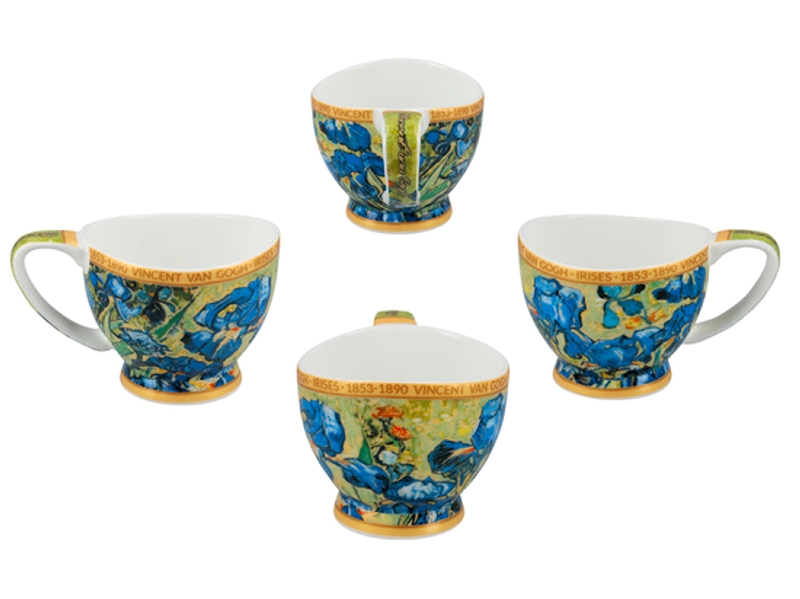 Šálka s podšálkou Vanessa 100 ml Vincent van GOGH Irisy, CARMANI, 8301052