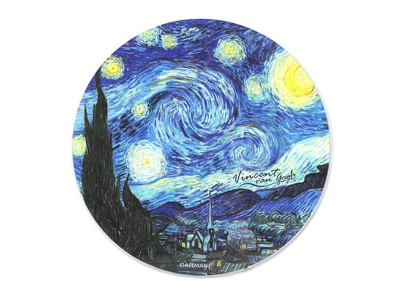 Sklenená podložka 30 cm Vincent van GOGH The Starry Night, CARMANI, 1952025