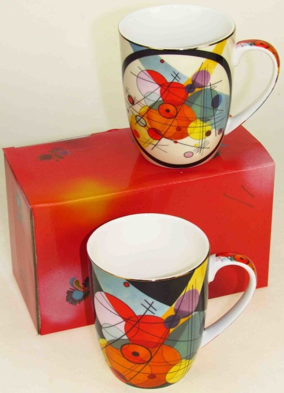 Porcelánový hrnček 400 ml - set 2 ks,  Wassily Kandinsky,PMJ002834