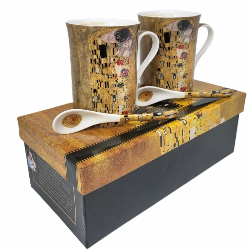 Set 2 ks hrnčekov 250 ml Gustav Klimt The Kiss, Queen Isabell,21027