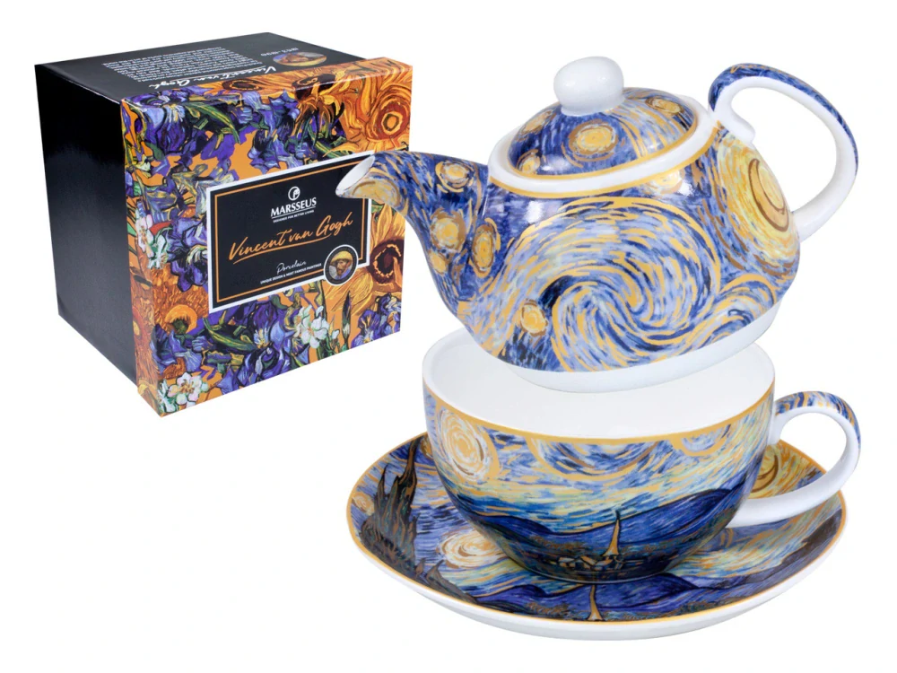 Tea for One Vincent van Gogh – Hviezdna noc, porcelánová súprava 350+300 ml