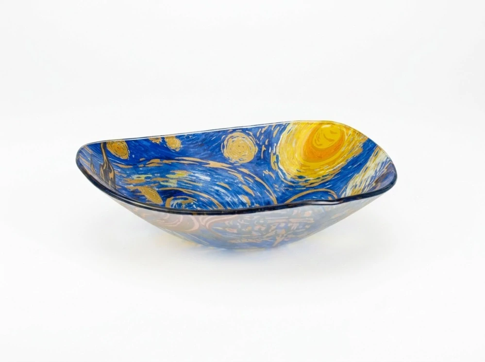 Sklenená miska Vincent van Gogh Starry Night 17 × 17 x 3 cm