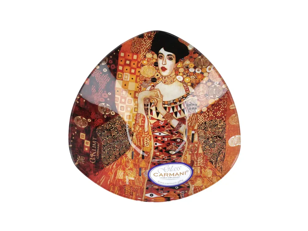 Sklenená miska 17x17 cm Gustav Klimt Adela Bloch Bauer, CARMANI 1981133