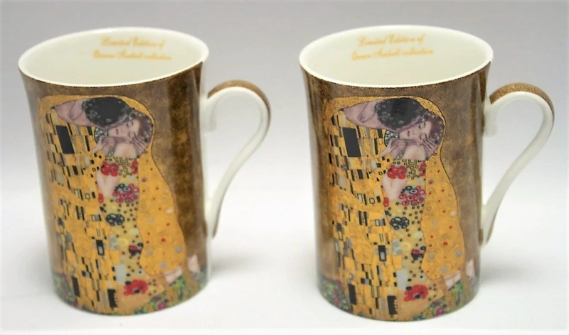Set 2 ks hrnčekov 250 ml Gustav Klimt The Kiss, Queen Isabell,21027