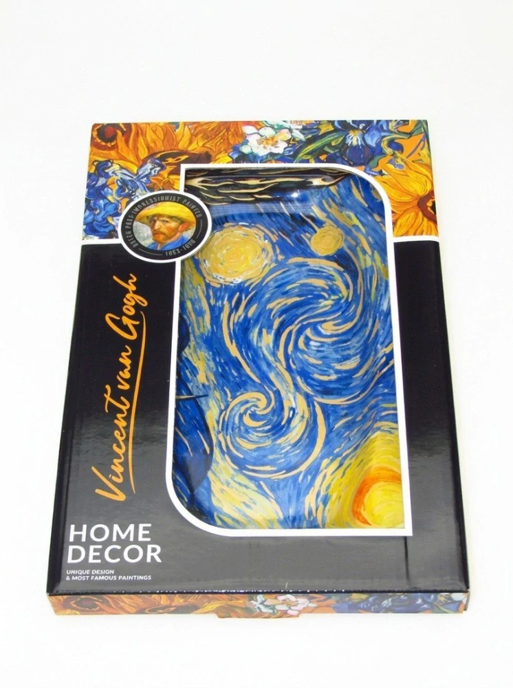 Sklenená tácka Van Gogh Hviezdna noc Starry Night 31 × 21 cm