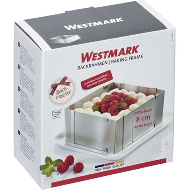 WESTMARK Nastaviteľná forma na koláč štvorec 15.5 - 28 cm s extra 8 cm výškou