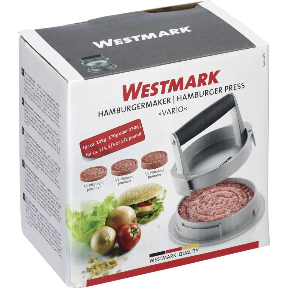 WESTMARK Tvorítko - lis na hamburgery nastaviteľný,liatina